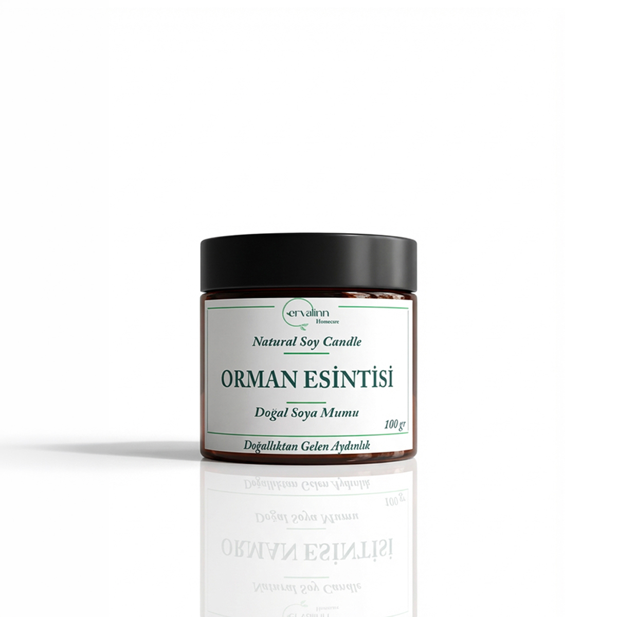 Ervalinn Homecare Natural Soy Candle – Orman Esintisi