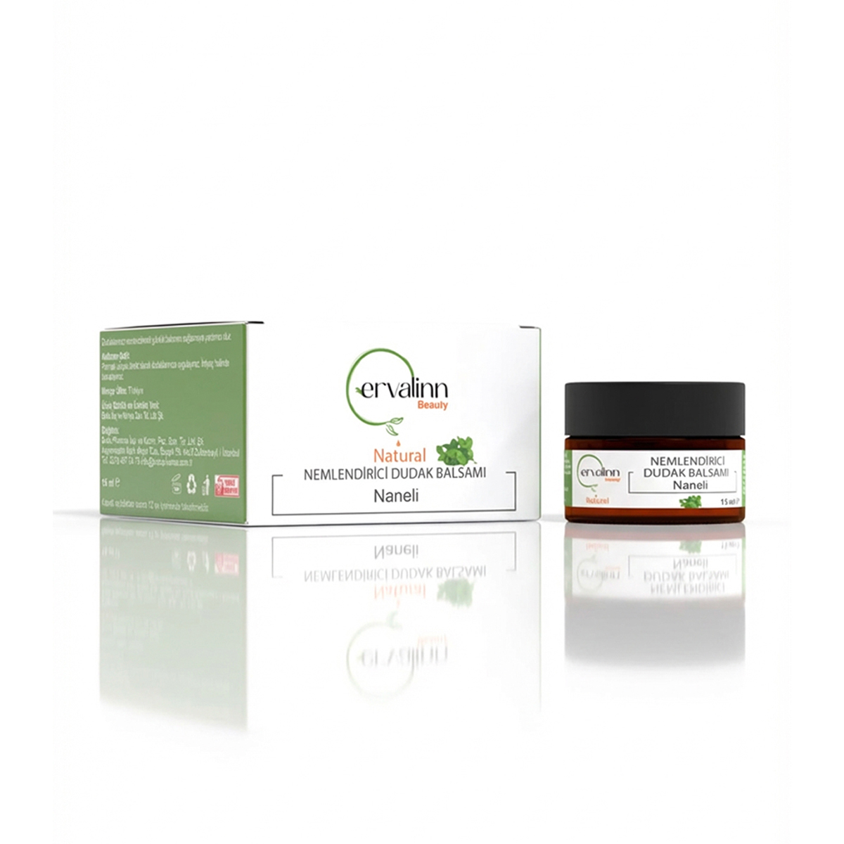 Ervalinn Beauty Natural Nemlendirici Dudak Balsamı – Naneli 15 ml