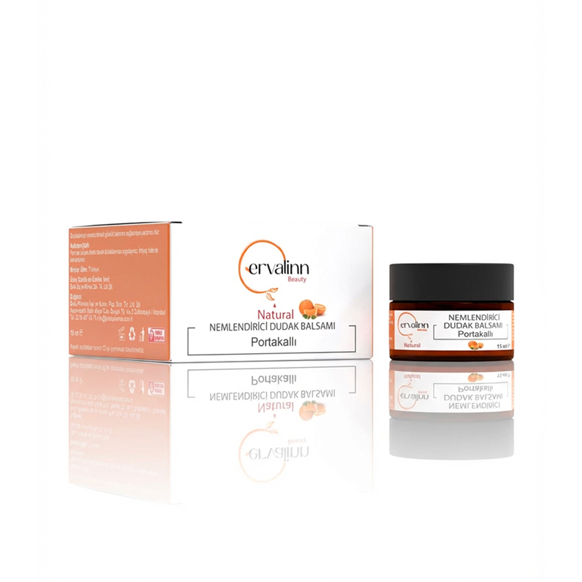 Ervalinn Beauty Natural Nemlendirici Dudak Balsamı – Portakallı 15 ml