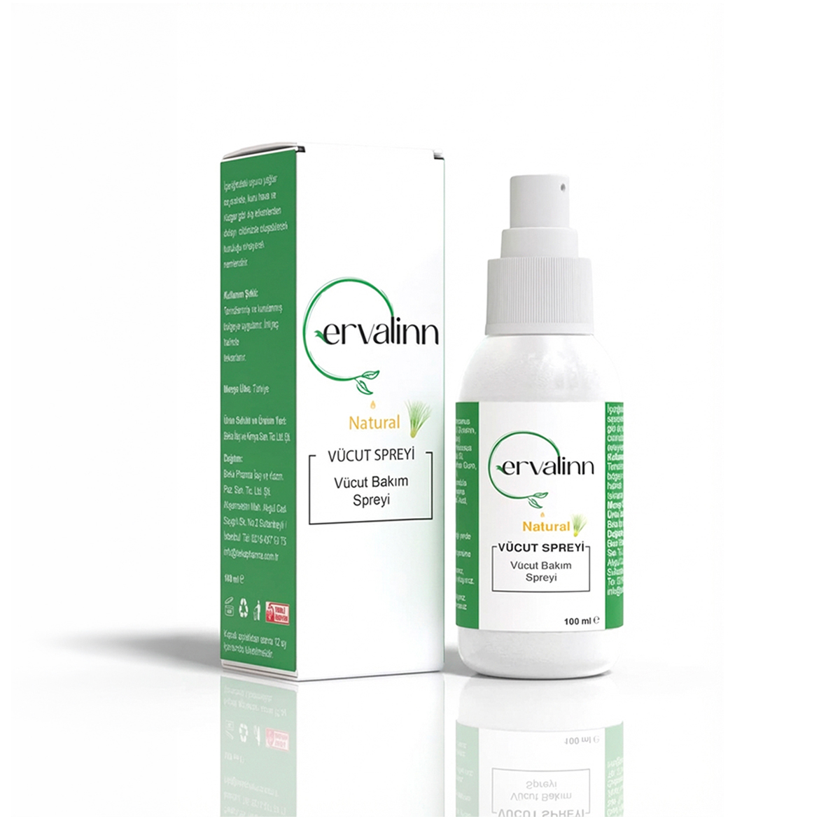 Ervalinn Beauty Natural Vücut Spreyi 100 ml